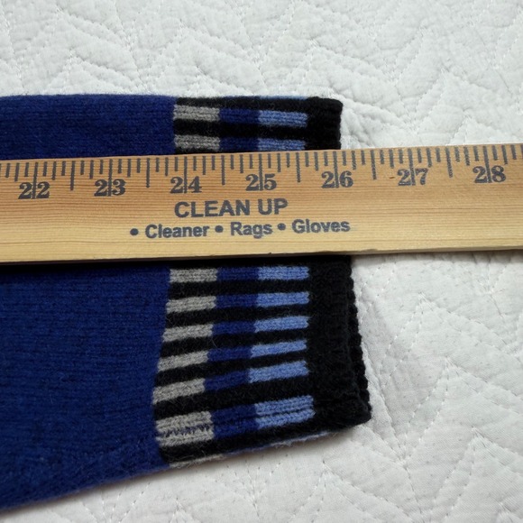 JW Anderson x Uniqlo Men's Blue Fair Isle 100% Wool Turtleneck Sweater Size L - Picture 10 of 10